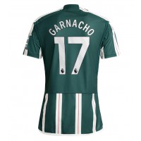 Manchester United Alejandro Garnacho #17 Vonkajší futbalový dres 2023-24 Krátky Rukáv